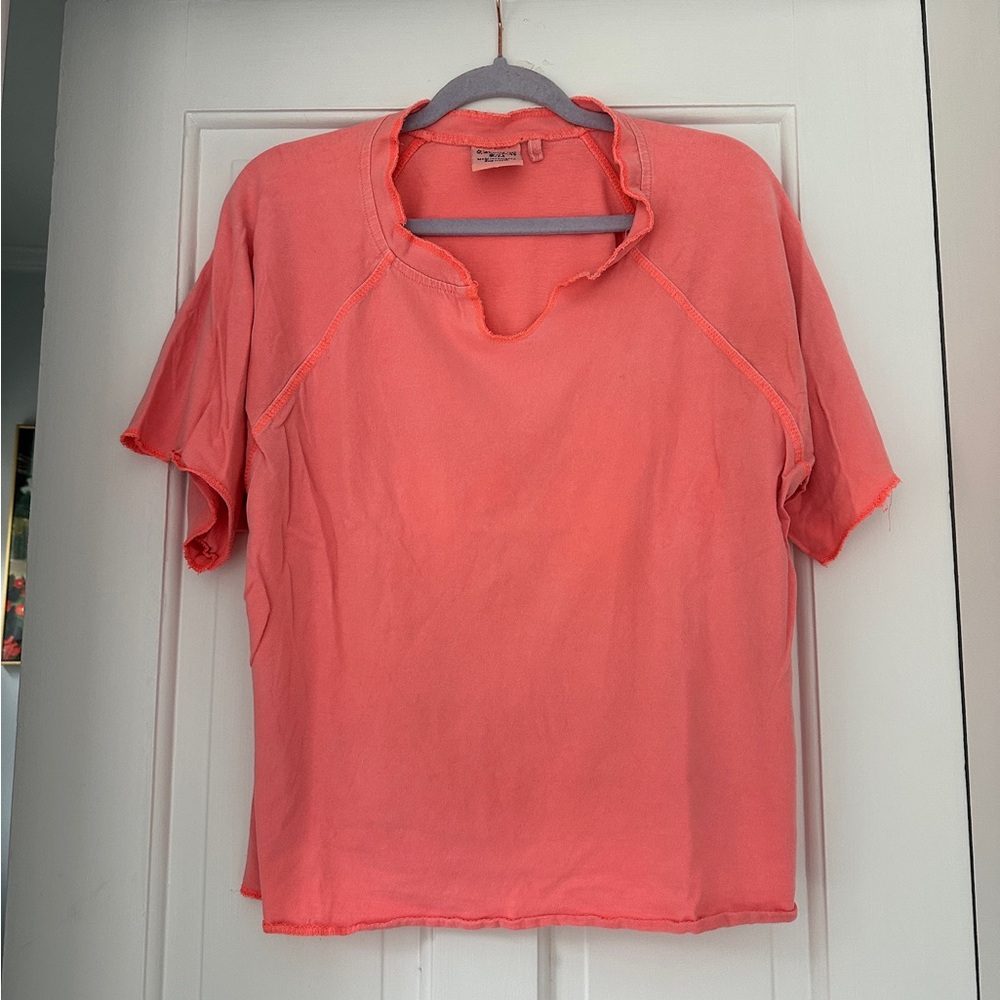 U.S. Vintage Genuine Quality Goods Pink Casual Loungewear Tee Shirt in Size S/M